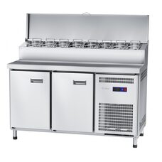 Стол холодильный среднетемпературный СХС-70-01П для пиццы (2 двери, GN 1/4 - 8 шт) Абат