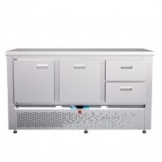 Стол холодильный среднетемпературный СХС-70Н-02 (дверь, ящики 1/2, ящик 1) без борта Абат