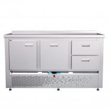 Стол холодильный среднетемпературный СХС-70Н-02 (дверь, ящики 1/2, ящик 1) с бортом Абат