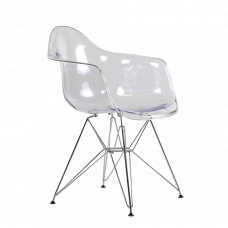 Кресло Barneo N-14-14 SteelMold прозрачный метал. ножки для кухни