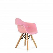 Кресло детское Barneo N-2 Eames Style цвет розовый для кухни