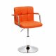 Полубарный стул Barneo N-69 Kruger Arm оранжевая кожа