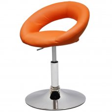 Полубарный стул Barneo N-84 Mira оранжевая кожа