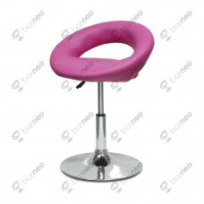 Полубарный стул Barneo N-84 Mira розовая кожа