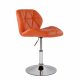 Полубарный стул Barneo N-85 Diamond оранжевая кожа