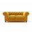Диван Chesterfield Lux двухместный желтый