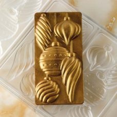 Форма д/шок. 'Chocolate Bar Xmas spirit' 154х77мм h15мм, 100гр, 3 ячейки, п/к PC5058FR