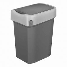 Бак для мусора 'SMART BIN' 50л (430x330x630мм), с крышкой 'маятник' (серый) 434258111