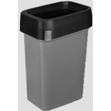 Бак для мусора 'SMART BIN PRO' 50л (430x330x630мм), с крышкой 'маятник' (черный) 435245813