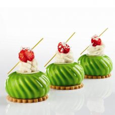 Форма силиконовая Pavoflex для пирож. 3D 'Калейдоскоп' d66мм h34мм, 93мл, 12 ячеек PX4317S