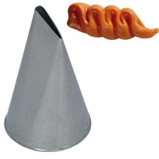 Насадка 'Завиток' 18мм h37мм, нержавеющая сталь BX1217 Насадка 'Завиток' 18мм h37мм, нержавеющая сталь BX1217