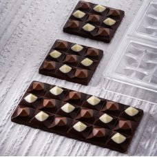 Форма д/шок. 'Chocolate Bar Moulin Mini' 70х70мм h14мм, 50гр, 6 ячеtк, п/к PC5014FR