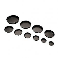 Форма д/выпечки 'Тарталетка рифленая' d10см h2см, алюминий с антипригарным покрытием 47723-10