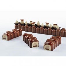 Форма силиконовая Pavoflex для пирож. 3D 'Дада' 360х42мм h37мм, 420мл, 5 ячеек PX4319S