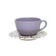 Пара чайная UNNI SHAPE LILAC (чашка 200мл и блюдце 14см) Oxford 102957, AY04-5625