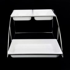 Станция двухярусная буфетная с 3 гастроемкостями, 55x35x28см, 2505