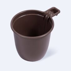 Чашка кофейная 200 мл коричневая
