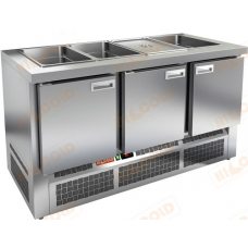 Стол холодильный для салатов Hicold SLE3-111GN O БЕЗ КРЫШКИ