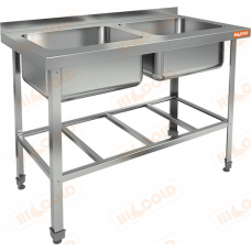 Ванна моечная 2-х секционная Hicold НСО2м-10/6БР ЭЦ