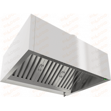Зонт приточно-вытяжной коробчатый пристенный Hicold ЗКВПОСПД-0909 короб/вент с подсветкой