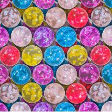 Мячи прыгуны 32 мм Цветочный гламур упаковка 50 штук