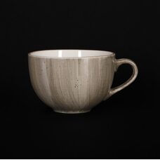 Чашка чайная 320 мл серо-коричневая «Corone Natura» KM