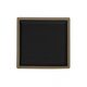 Тарелка квадратная «Corone Rustico» 260х260мм бежевая с черным KM