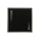 Тарелка квадратная «Corone Rustico» 260х260мм черная с белым KM
