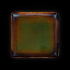 Тарелка квадратная «Corone Verde» 232х232 мм синий+зеленый KM
