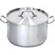 Кастрюля MGSteel 2,0 л. нерж. d=19 см. h=8 см. тройное дно с крышк. (индукция)
