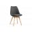 Деревянный стул Bonuss dark gray / wood