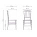 Пластиковый стул Chiavari 1 clear white