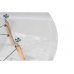 Стеклянный стол PT-151 90х90х76 clear glass / wood