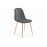 Стул на металлокаркасе Dabl dark gray / gold Стул на металлокаркасе Dabl dark gray / gold
