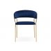 Стул на металлокаркасе Kamelia 1 dark blue / gold Стул на металлокаркасе Kamelia 1 dark blue / gold