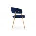 Стул на металлокаркасе Kamelia 1 dark blue / gold Стул на металлокаркасе Kamelia 1 dark blue / gold