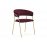 Стул на металлокаркасе Kamelia 1 wine red / gold