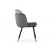 Стул на металлокаркасе Penelopa dark gray / light gray / black / gold