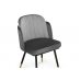 Стул на металлокаркасе Penelopa dark gray / light gray / black / gold